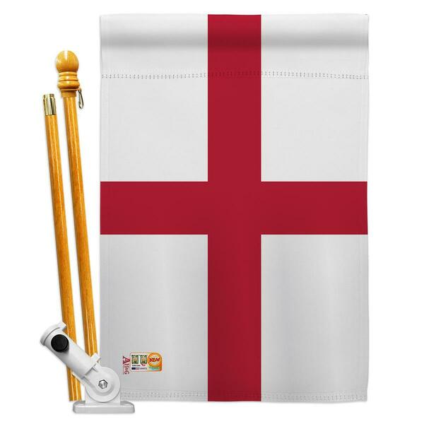 Cosa 28 x 40 in. England Flags of the World Nationality Impressions Decorative Vertical House Flag Set CO4100043